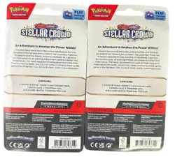 Pokemon Scarlet & Violet Stellar Crown Checklane Blister 16 Pack Box #CNE - Image 2