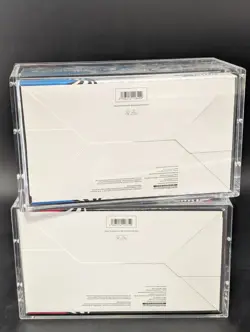 2x Pokemon Black Bolt White Flare Sealed Booster Bundle Display Case W/Acrylic - Image 2