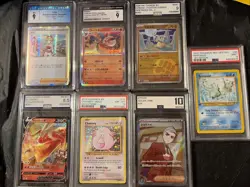 Pokemon TCG Lot Of 7 Graded Slabs PSA, AGS & CGC Chaney XY Evolution, 1st Neo￼ - Image 1