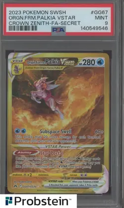 2023 Pokemon SWSH Crown Zenith Secret #GG68 Origin Forme Palkia Vstar PSA 9 - Image 1