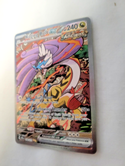 Pokemon Full Art/Illustration Rare Holo Raging Bolt EX (166/131) Prismatic (LP+) - Image 5