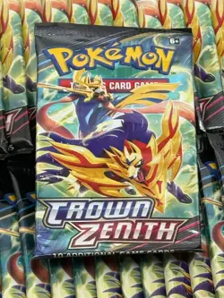 Lot of (100) Pokemon TCG Crown Zenith Booster Packs Sealed - Image 3