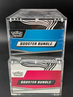 2x Pokemon Black Bolt White Flare Sealed Booster Bundle Display Case W/Acrylic - Image 5