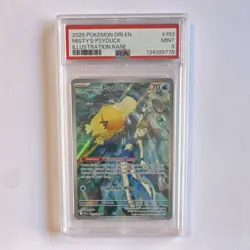 Pokemon Misty's Psyduck Sv10 Holo Illustration Rare 193/182 PSA 9 - Image 1