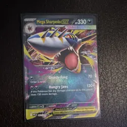 Pokemon Mega Sharpedo EX 061/094 Phantasmal Flames Double Rare Holo Full Art - Image 1