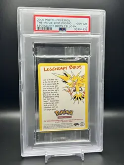 2000 WOTC-POKEMON THE MOVIE 2000 PROMO LEGENDARY BIRDS CELLO PK PSA 10 - Image 1