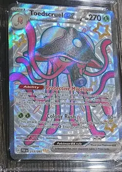 CGC 10 Toedscruel EX 2024 Pokemon Paldean Fates 213/091 Shiny Ultra Rare Holo - Image 2