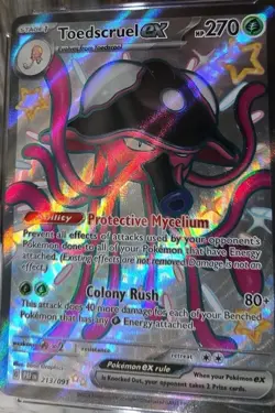 CGC 10 Toedscruel EX 2024 Pokemon Paldean Fates 213/091 Shiny Ultra Rare Holo - Image 3