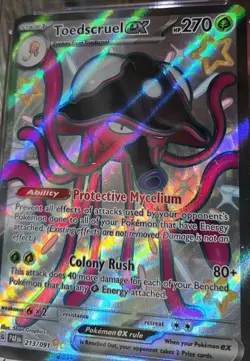CGC 10 Toedscruel EX 2024 Pokemon Paldean Fates 213/091 Shiny Ultra Rare Holo - Image 4