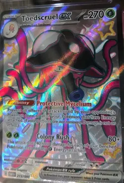CGC 10 Toedscruel EX 2024 Pokemon Paldean Fates 213/091 Shiny Ultra Rare Holo - Image 5