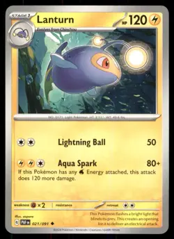 Pokemon TCG Pokemon Lanturn Lanturn Uncommon Regular - Image 1