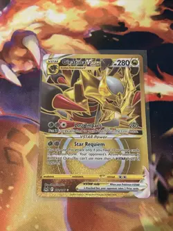 Pokemon Giratina VSTAR TCG Lost Origin Card 212/196 Secret Rare Gold NM - Image 1