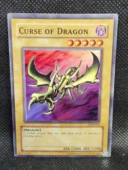 Yugioh Curse of Dragon LOB-066 HP Condition - Image 1