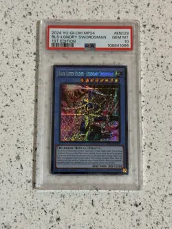 PSA 10 GEM MINT 2024 Yu-Gi-Oh Black Luster Soldier - Legendary Swordsman EN129 - Image 1