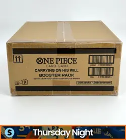 ONE PIECE TCG ONE PIECE CARRYING ON HIS WILL BOOSTER BOX SEALED CASE OP13 - Image 1