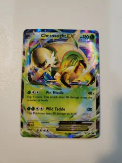 Pokemon TCG Chesnaught EX XY18 BLACK STAR PROMO MP 2014 - Image 1