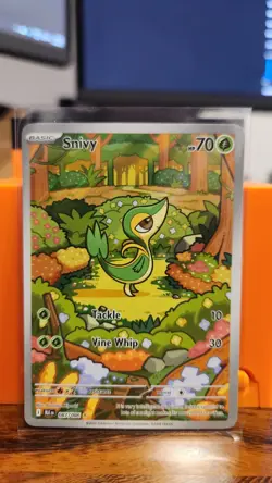 Snivy 087/086 NM - Illustration Rare Scarlet & Violet: Black Bolt Pokemon TCG - Image 1