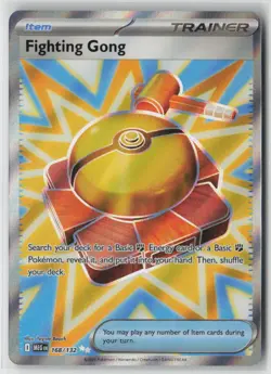 Pokemon Fighting Gong Holo #168/132 ME01: Mega Evolution Near Mint or Better - Image 1