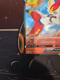 Pokemon TCG Shining Fates CINDERACE V Ultra Rare Single Card 018/072 - Image 5