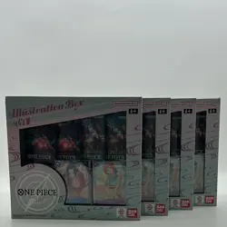 Lot of (4) One Piece Card Game Illustration Box Vol. 1 - Image 1