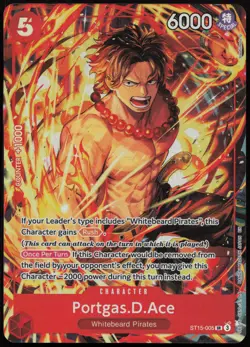 Portgas.D.Ace (Illustration Box Vol.5) SR One Piece Promotion Cards ST15-005 NMF - Image 1