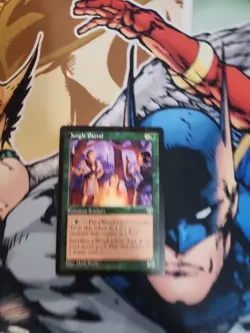 Magic The Gathering MIRAGE JUNGLE PATROL green card MTG - Image 1