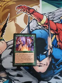 Magic The Gathering MIRAGE JUNGLE PATROL green card MTG - Image 2