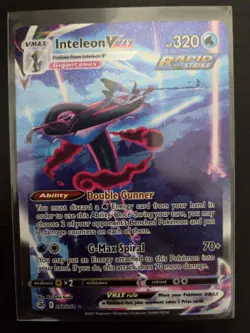 Inteleon VMAX 266/264 Alternate Full Art Fusion Strike Pokemon Card - Image 1