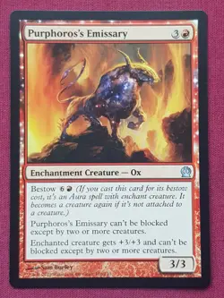 Magic The Gathering THEROS PURPHOROS'S EMISSARY red card MTG - Image 1