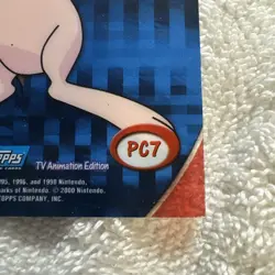 2000 Topps Pokemon TV Animation Clear Cards #PC7 MEW - Image 4