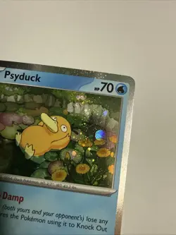 Pokemon TCG Psyduck Mega MEP Cosmo Holo 7 Pokemon Card NM - Image 4
