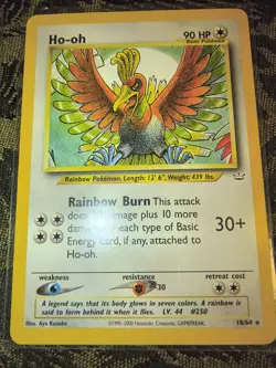 Pokemon Lugia 20/64 Ho-oh 18/64 Neo Revelation Lot 2 Cards - TCG - Image 2