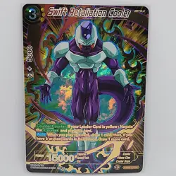 Swift Retaliation Cooler Alt Art GOLD STAMP Foil Dragon Ball Super Card Game NM - Image 1