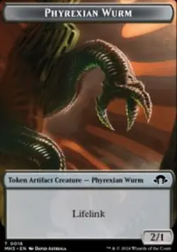Phyrexian Wurm Token Modern Horizons 3 Tokens (TMH3) 18 MTG Regular - Image 1
