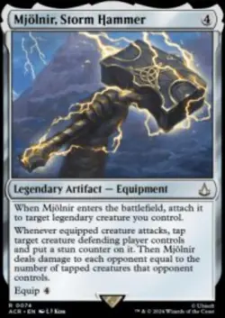 Mjolnir, Storm Hammer Assassin's Creed (ACR) 74 MTG Foil NM - Image 1