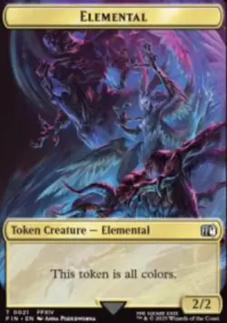 Elemental 21/ Hero 9 Final Fantasy (FIN) 21 MTG Regular NM - Image 1