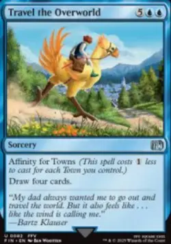 Travel the Overworld Final Fantasy (FIN) 82 MTG Foil NM - Image 1