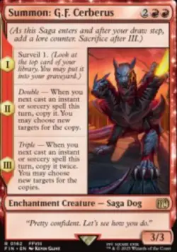 Summon: G.F. Cerberus Final Fantasy (FIN) 162 MTG Regular NM - Image 1