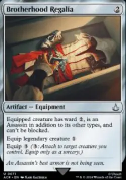 Brotherhood Regalia Assassin's Creed (ACR) 71 MTG Reg NM - Image 1