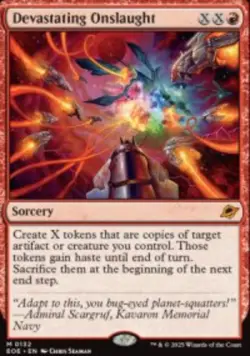Devastating Onslaught Edge of Eternities EOE 132 MTG Regular NM - Image 1