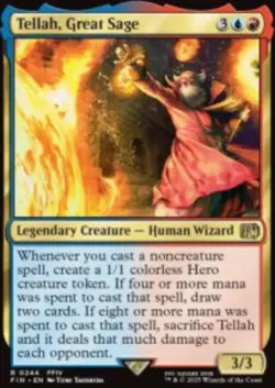Tellah, Great Sage Final Fantasy (FIN) 244 MTG Foil NM - Image 1