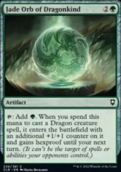 Jade Orb of Dragonkind CL: Battle for Baldur's Gate (CLB) 236 MTG Regular NM - Image 1