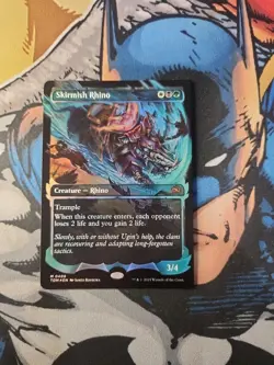 Skirmish Rhino (Showcase) FOIL TDM Tarkir: Dragonstorm NM - Image 1