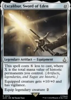 Excalibur, Sword of Eden Assassin's Creed (ACR) 72 MTG Reg NM - Image 1