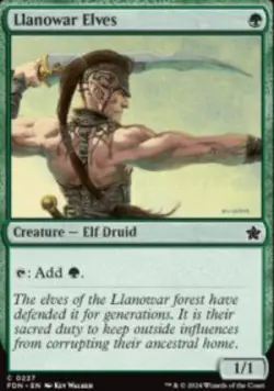 Llanowar Elves Foundations (FDN) 227 MTG Foil - Image 1