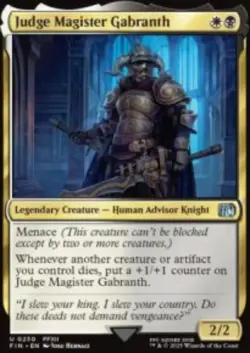 Judge Magister Gabranth Final Fantasy (FIN) 230 MTG Foil NM - Image 1
