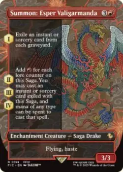 Summon: Esper Valigarmanda Final Fantasy Commander (FIC) 198 MTG Foil NM - Image 1