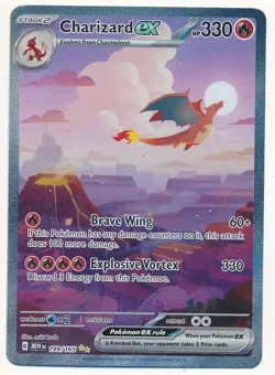 CHARIZARD 2023 POKEMON CARD TCG SCARLET & VIOLET 199/165 HOLO MINT RARE SP - Image 1