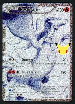 Pokemon TCG Celebrations Classic Collection Reshiram 113/114 - Image 1