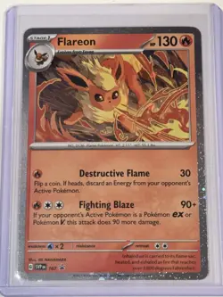 Flareon SVP 167 Cosmos Holo Black Star Promo Pokemon TCG Near Mint - Image 1
